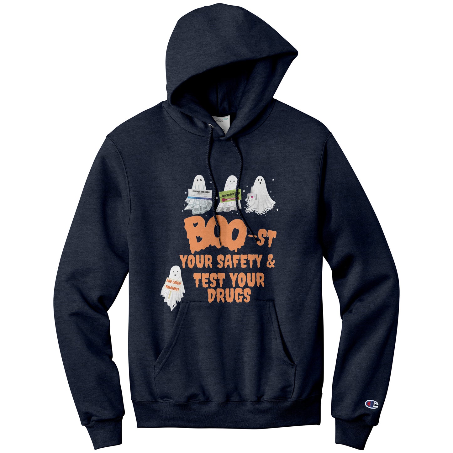 Boo-st Your Safety & Test Your Drugs Champion Hoodie