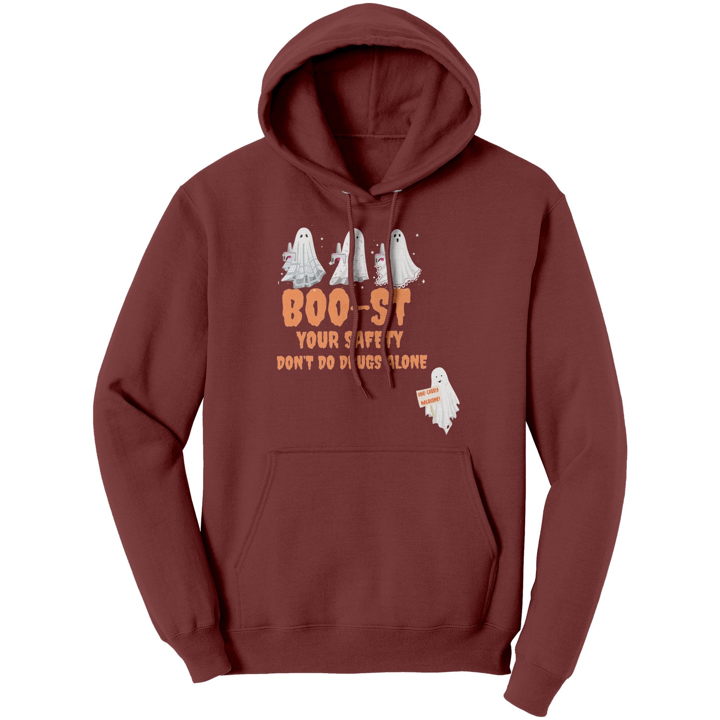 Don't Use Drugs Alone Halloween Harm Reduction Hoodie