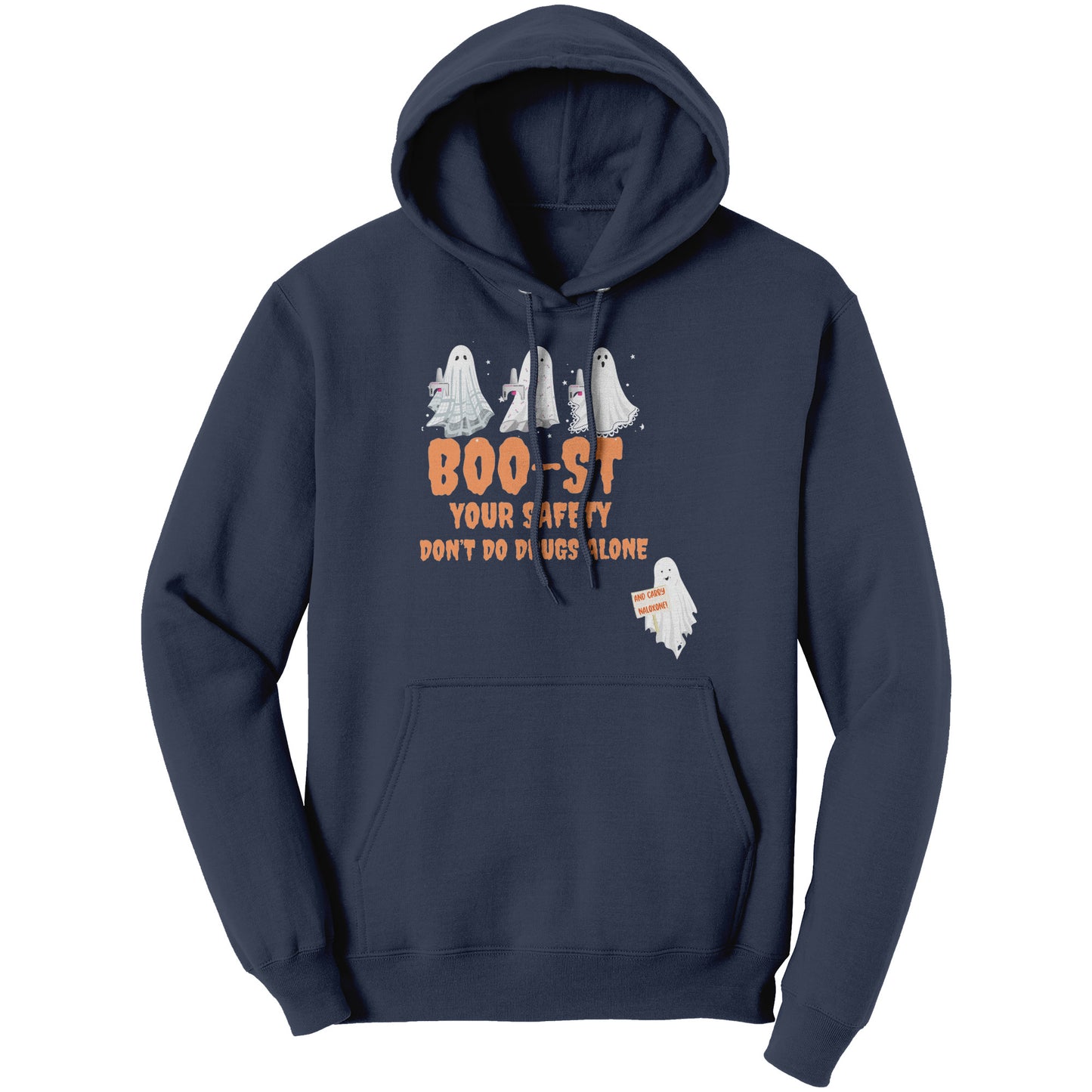 Don't Use Drugs Alone Halloween Harm Reduction Hoodie