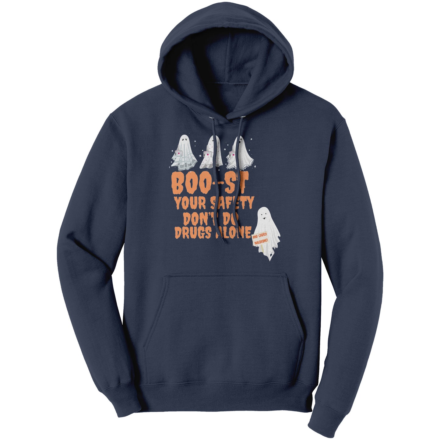 Don't Use Drugs Alone Halloween Harm Reduction Hoodie