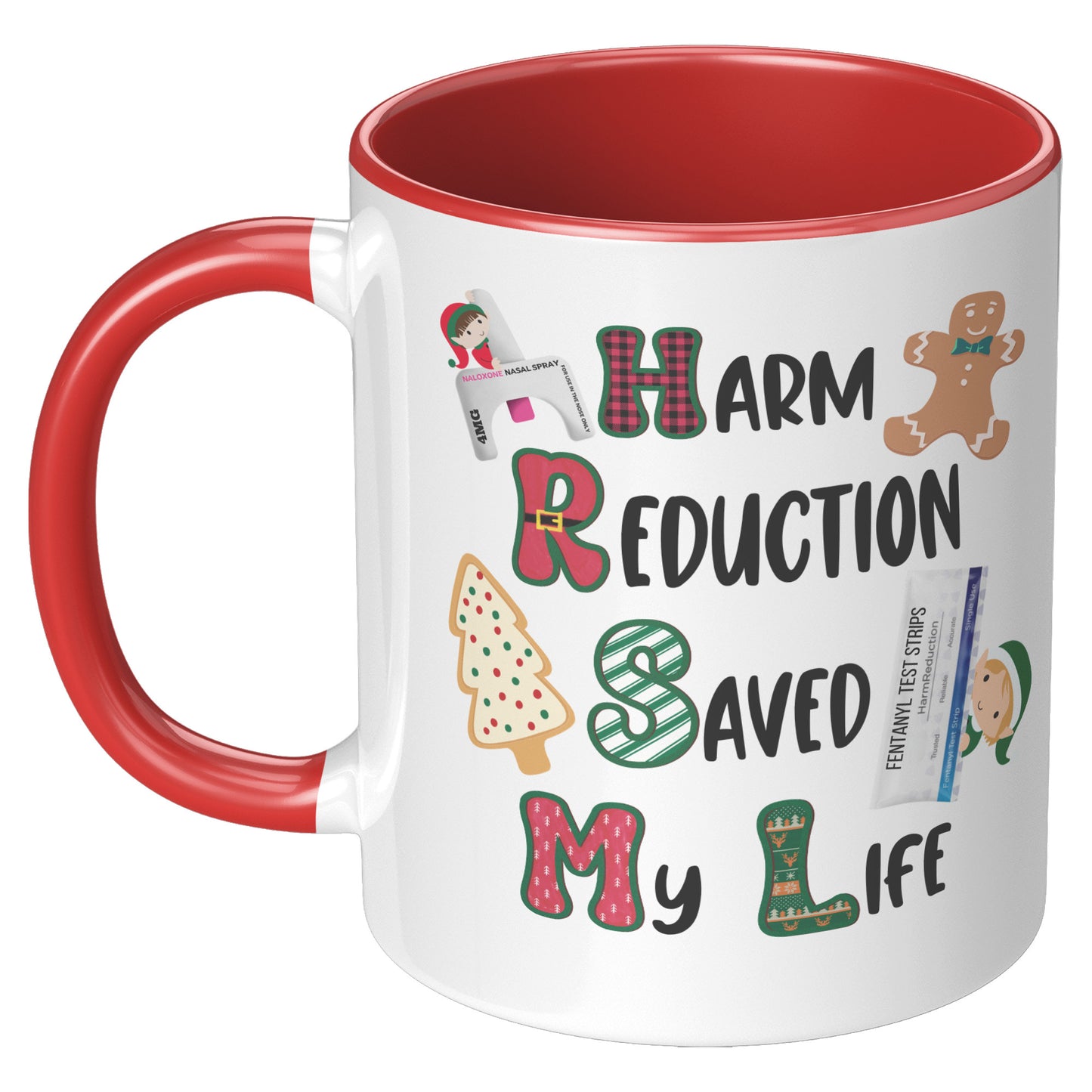 Harm Reduction Christmas Gift, Harm Reduction Saved My Life Coffee Mug, Harm Reduction Gifts