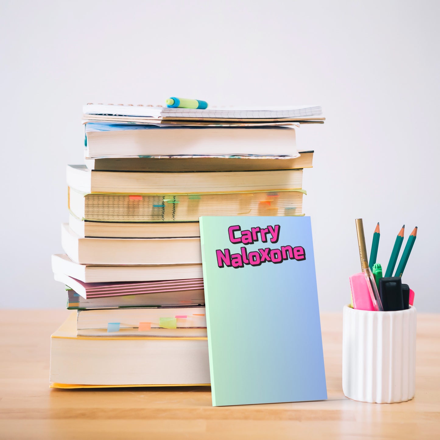 Naloxone Sticky Notepad