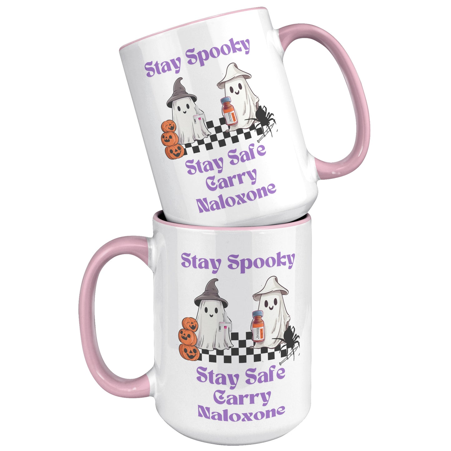 Stay Spooky, Stay Safe, Carry Naloxone Mug