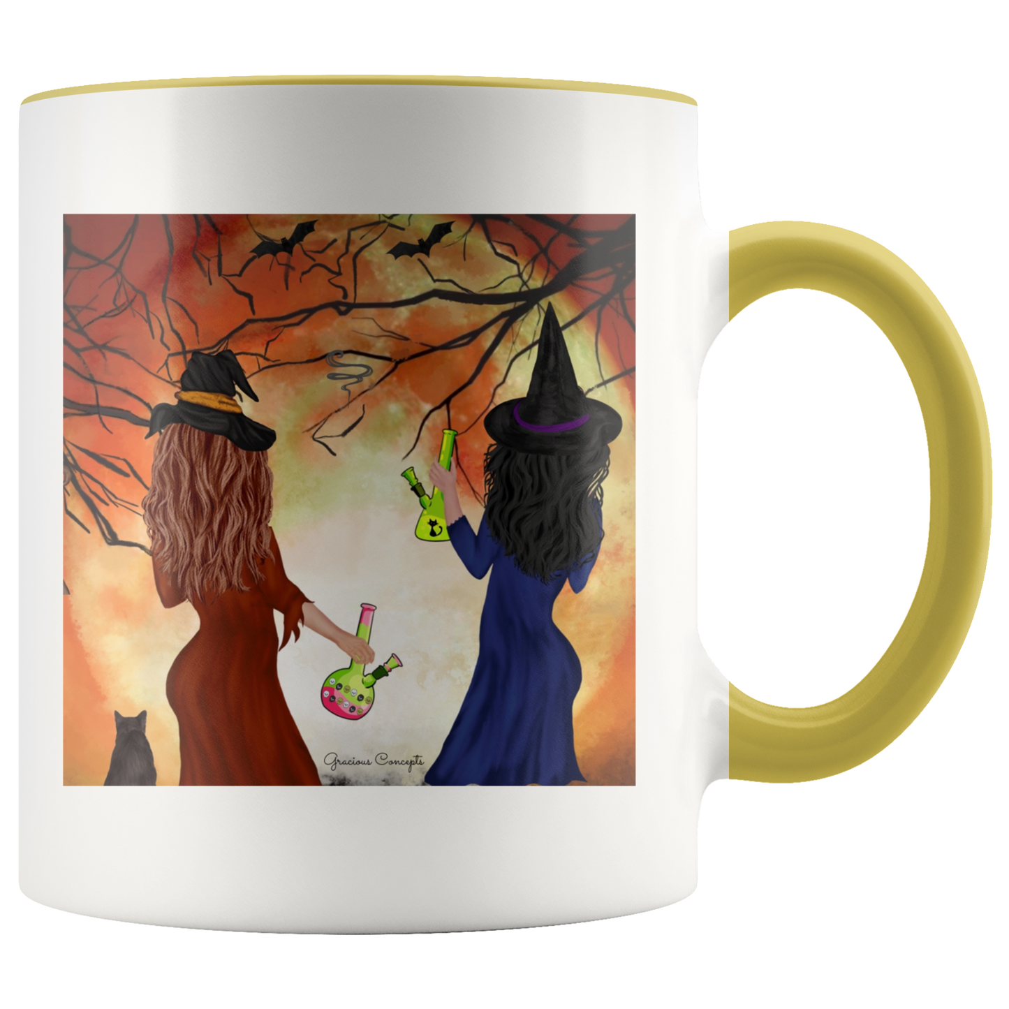 Stoner Girl Fall Witchy Vibes Mug