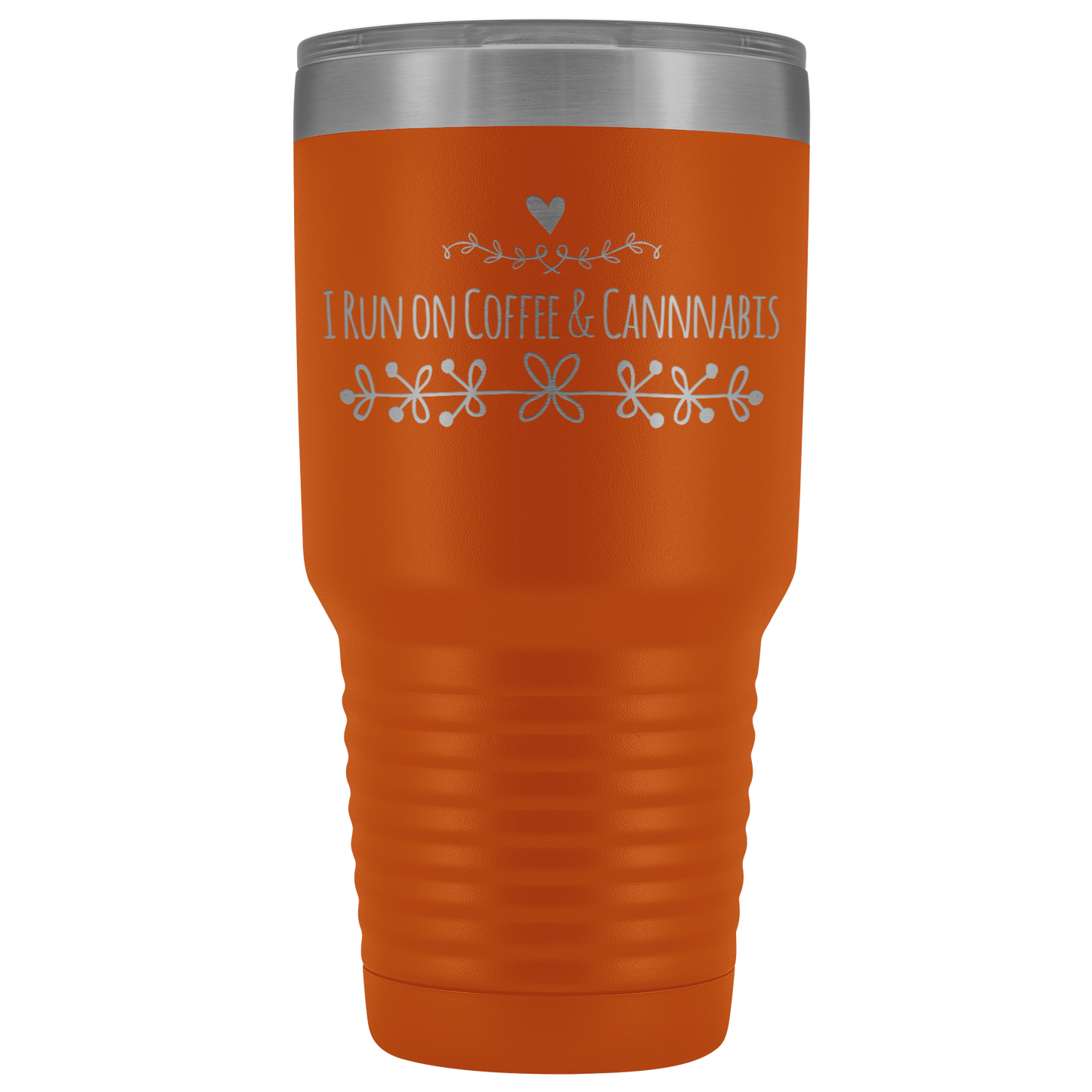 I Run On Coffee & Cannabis Travel Mug, Stoner Coffee Mug, Cannabis Mug - Gracious Concepts