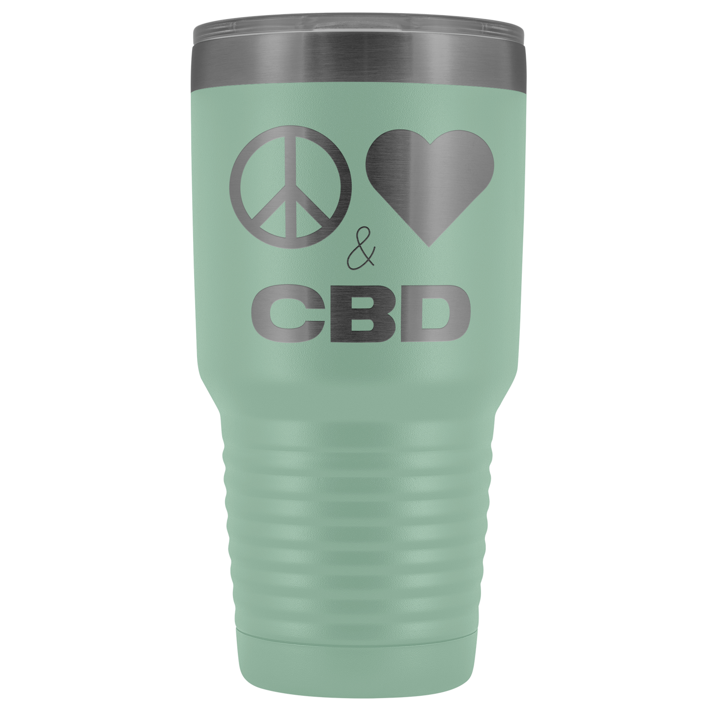 Peace, Love & CBD Travel Mug, CBD Mug - Gracious Concepts
