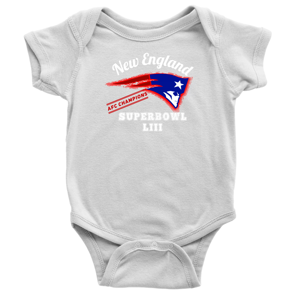 New England Skull Superbowl Onesie - Gracious Concepts