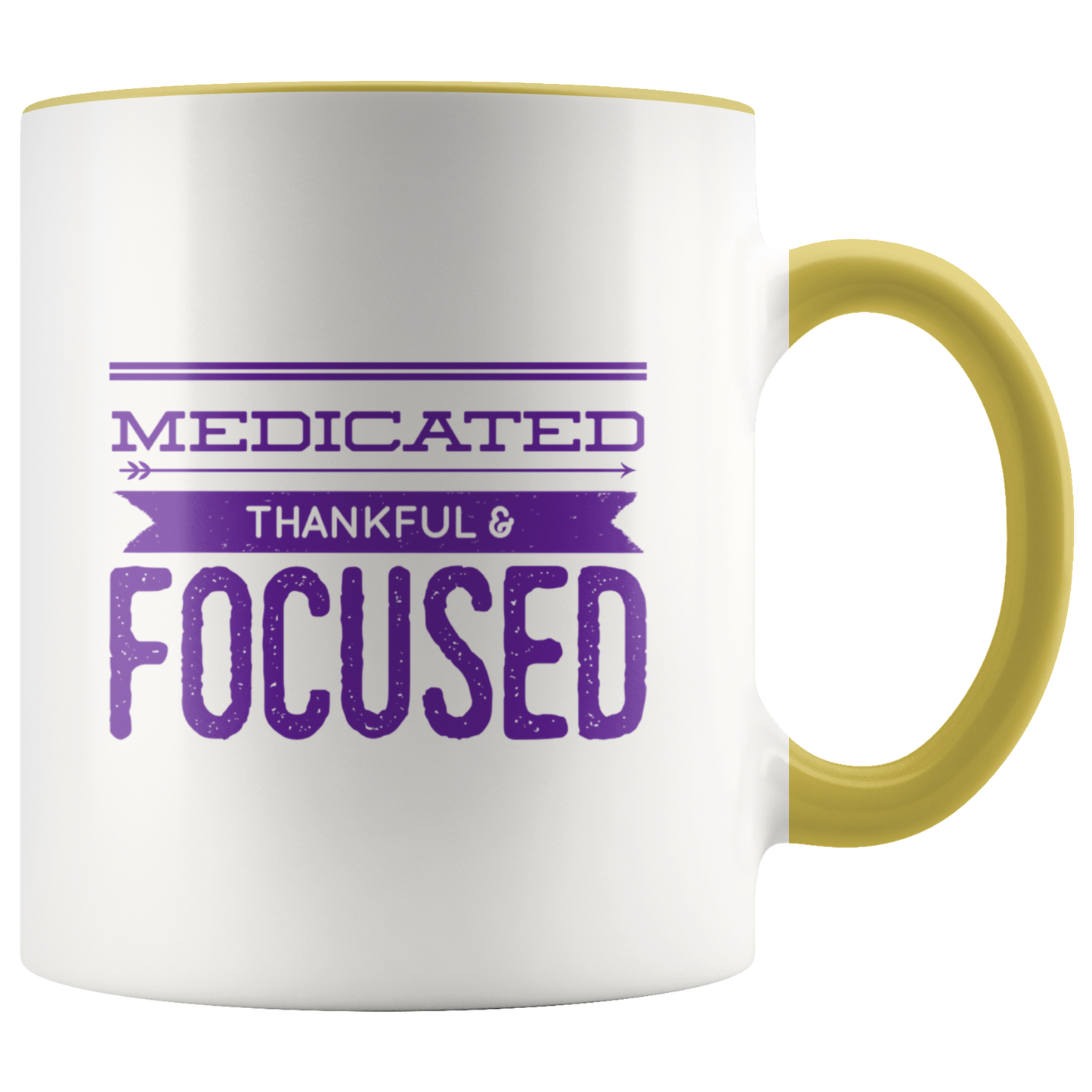 Cannaboss Babe Mug, Medicated, Thankful & Focus Motivational Coffee Mug