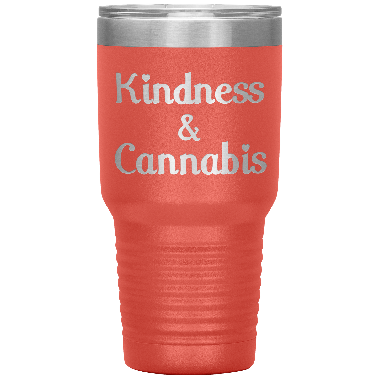 Kindness & Cannabis Travel Mug, Stoner Travel Mug, - Gracious Concepts