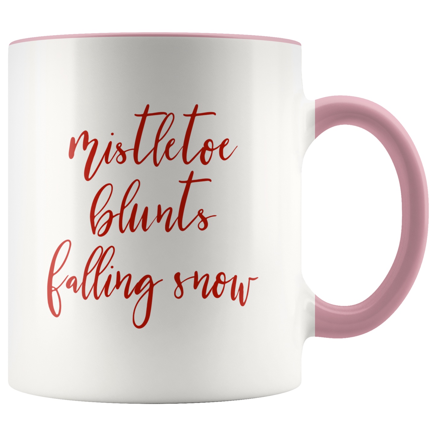 Stoner Gifts: Mistletoe, Blunts, Falling Snow Mug - Gracious Concepts