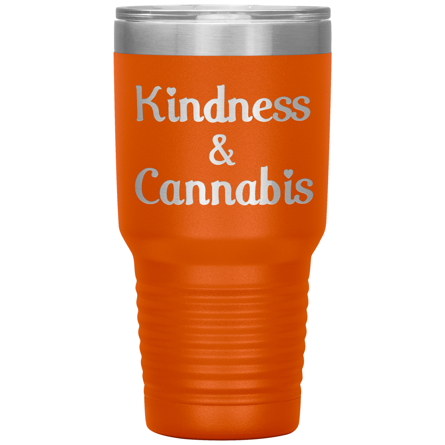 Kindness & Cannabis Travel Mug, Stoner Travel Mug, - Gracious Concepts