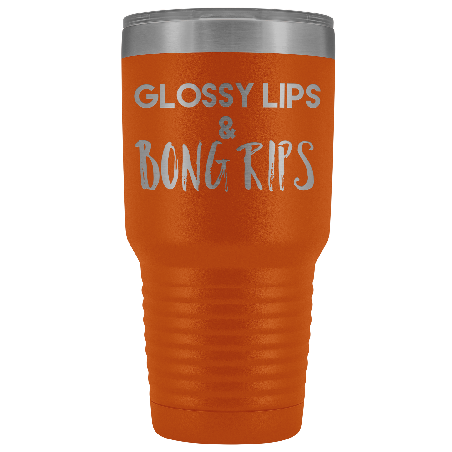 Glossy Lips & Bong Rips Travel Mug, Stoner Gifts, Cannabis Inspired Travel Mug - Gracious Concepts