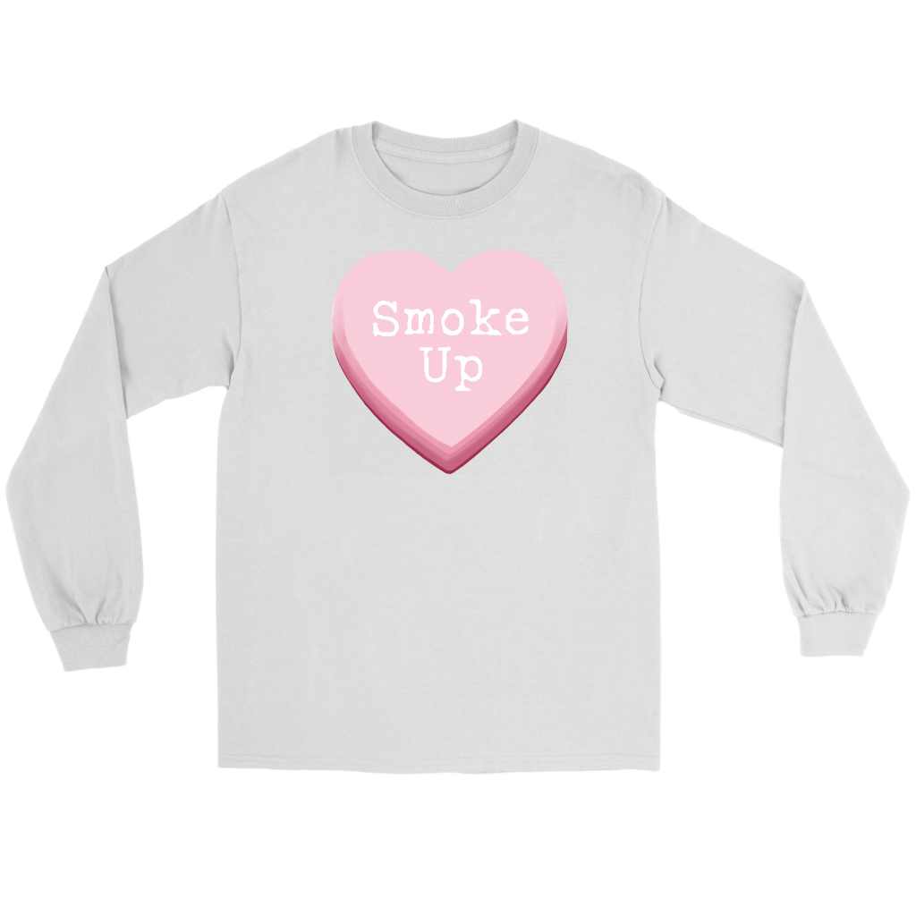 Smoke Up Candy Heart Valentine Long Sleeve Unisex - Gracious Concepts