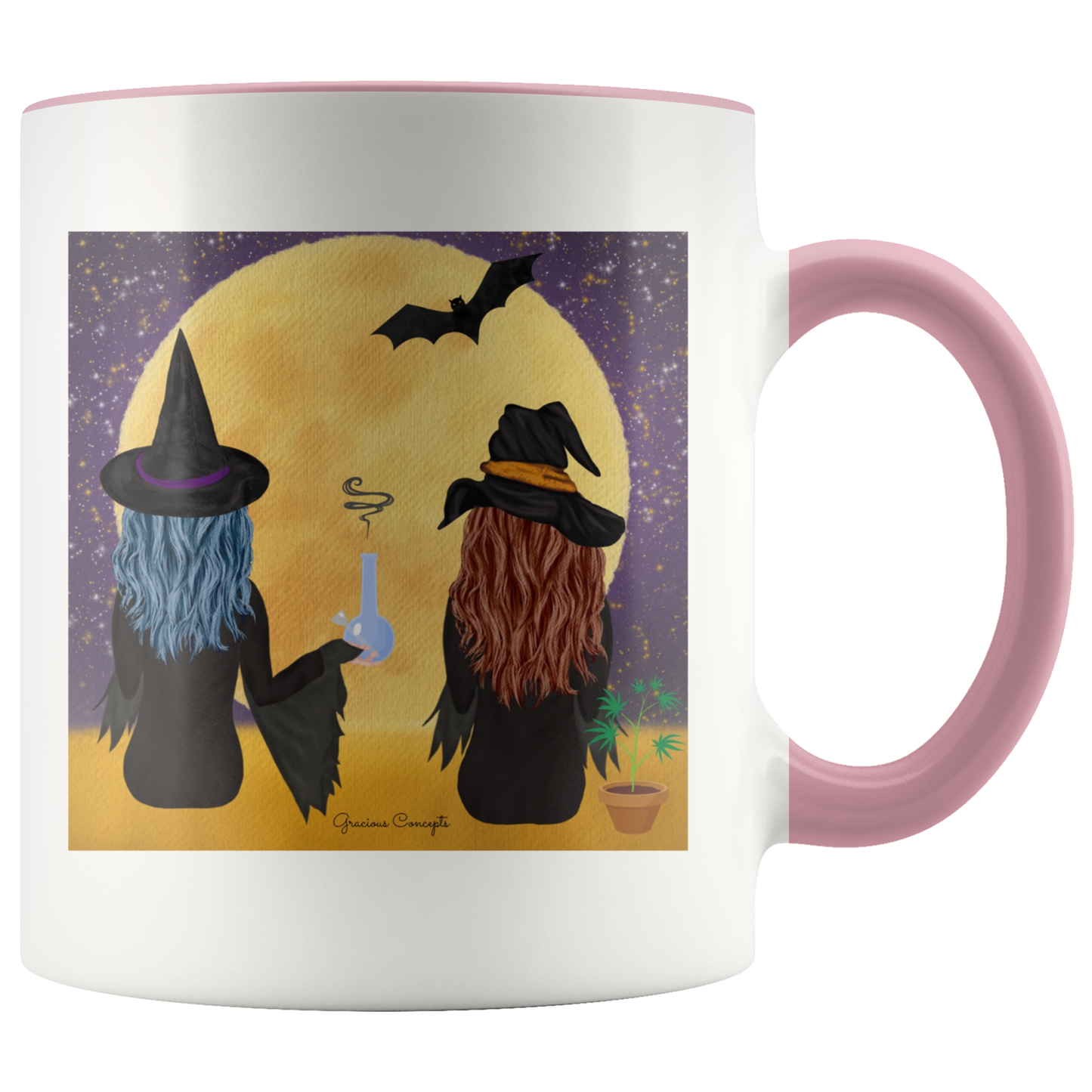 Stoner Halloween Mug: Bong Hits By Moonlight