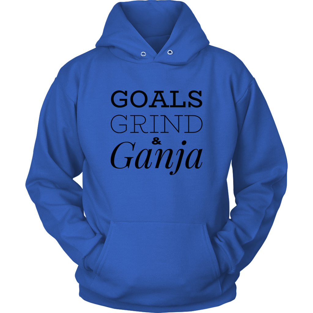 Goals Grind and Ganja Stoner Hoodie - Gracious Concepts