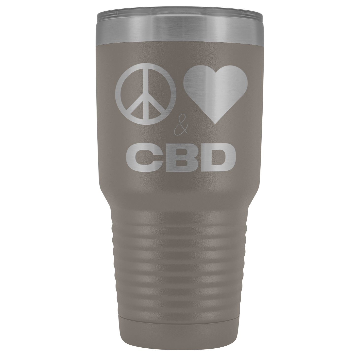 Peace, Love & CBD Travel Mug, CBD Mug - Gracious Concepts