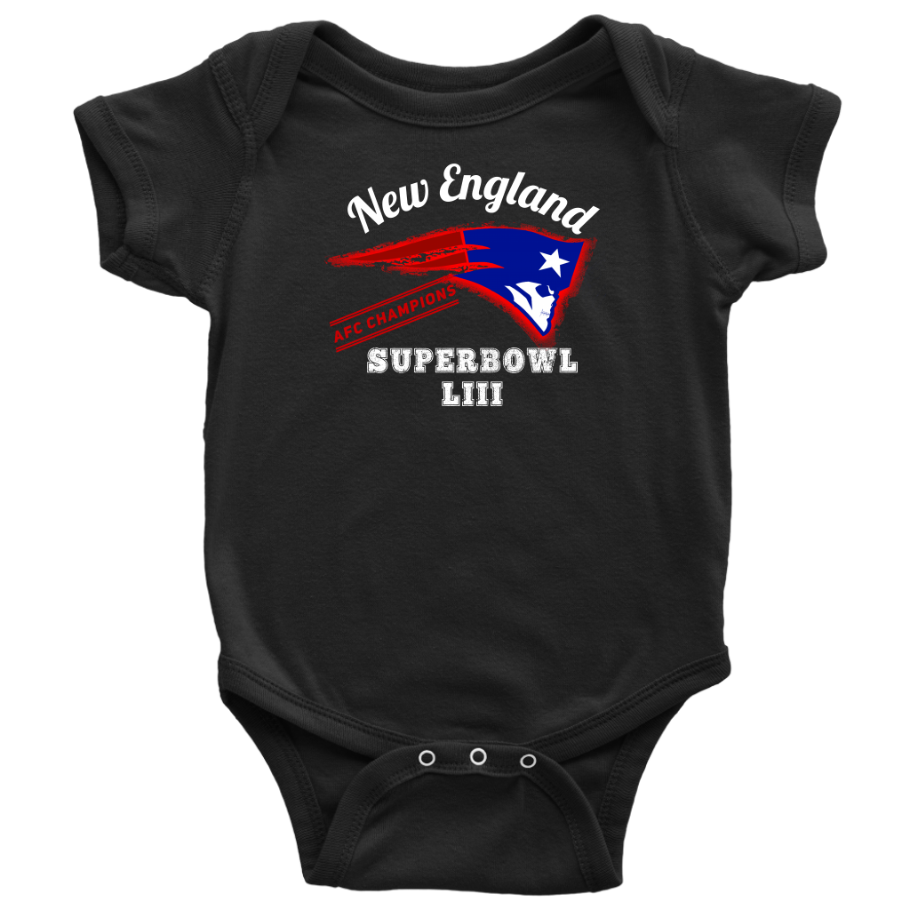 New England Skull Superbowl Onesie - Gracious Concepts