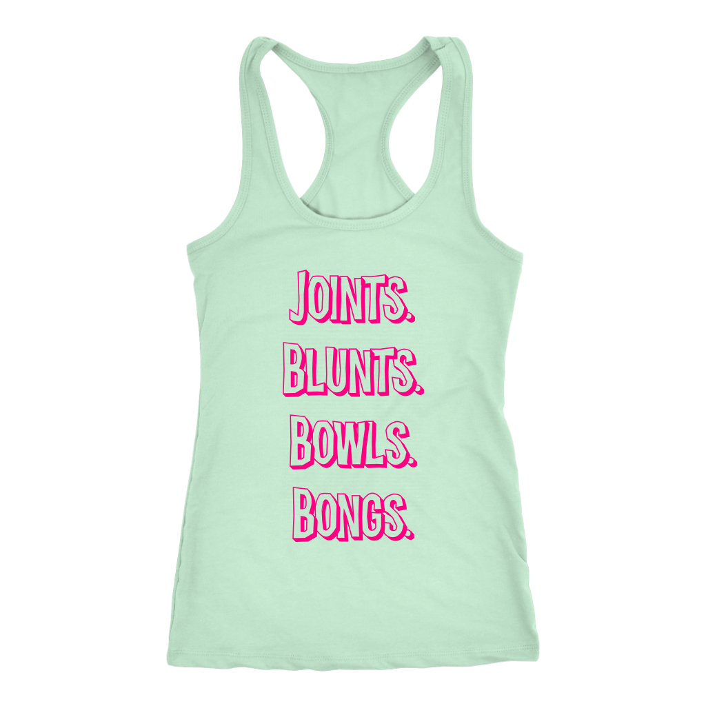 Joints, Blunts, Etc. Racerback Tank - Gracious Concepts