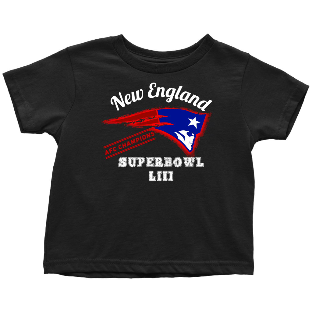 New England Skull Superbowl Toddler Tee - Gracious Concepts