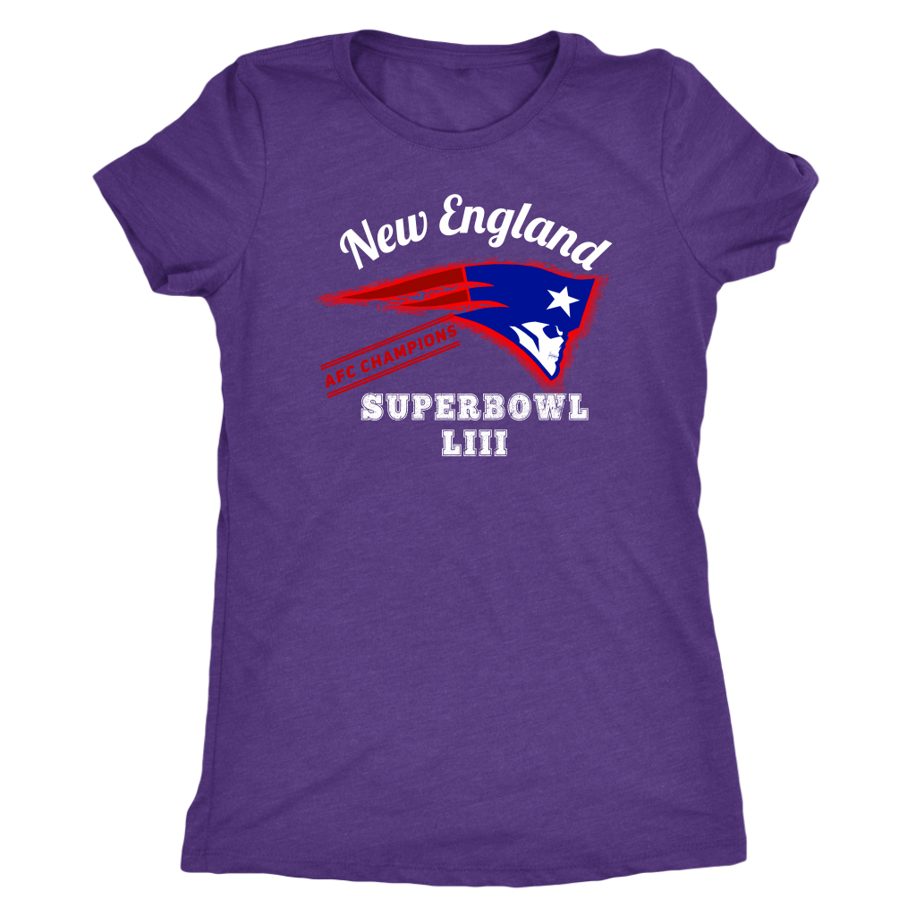New England Skull Superbowl Women's T-shirt - Gracious Concepts