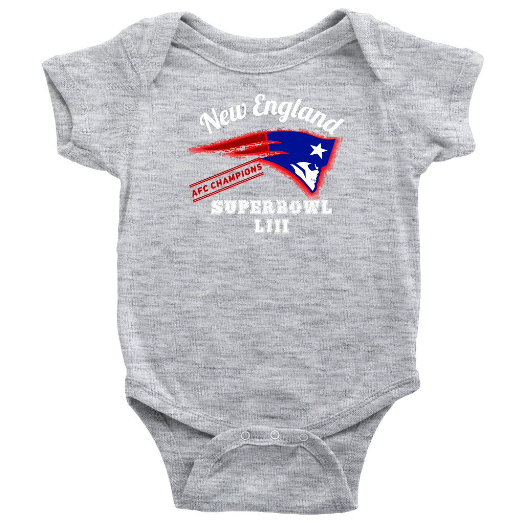 New England Skull Superbowl Onesie - Gracious Concepts