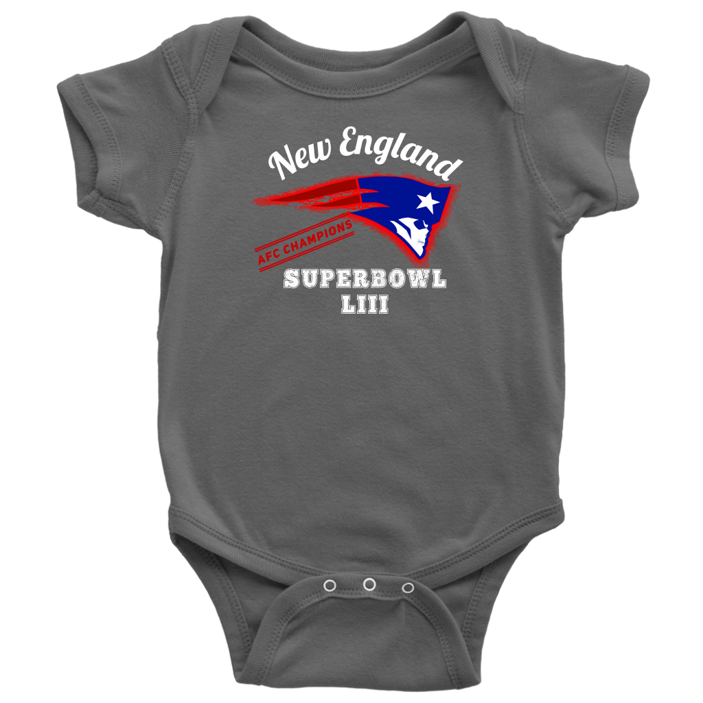 New England Skull Superbowl Onesie - Gracious Concepts