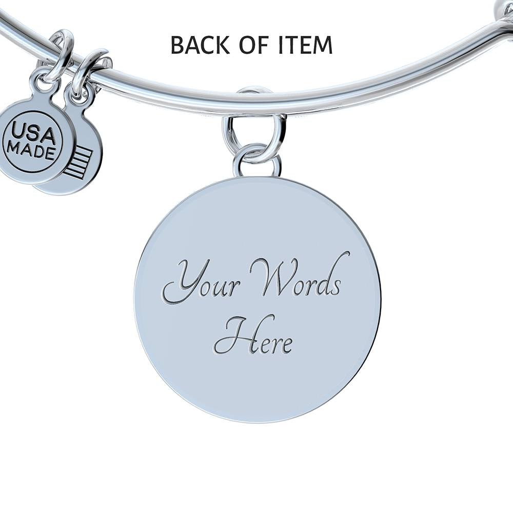 God Blessed Me Mom Luxury Bangle - Gracious Concepts