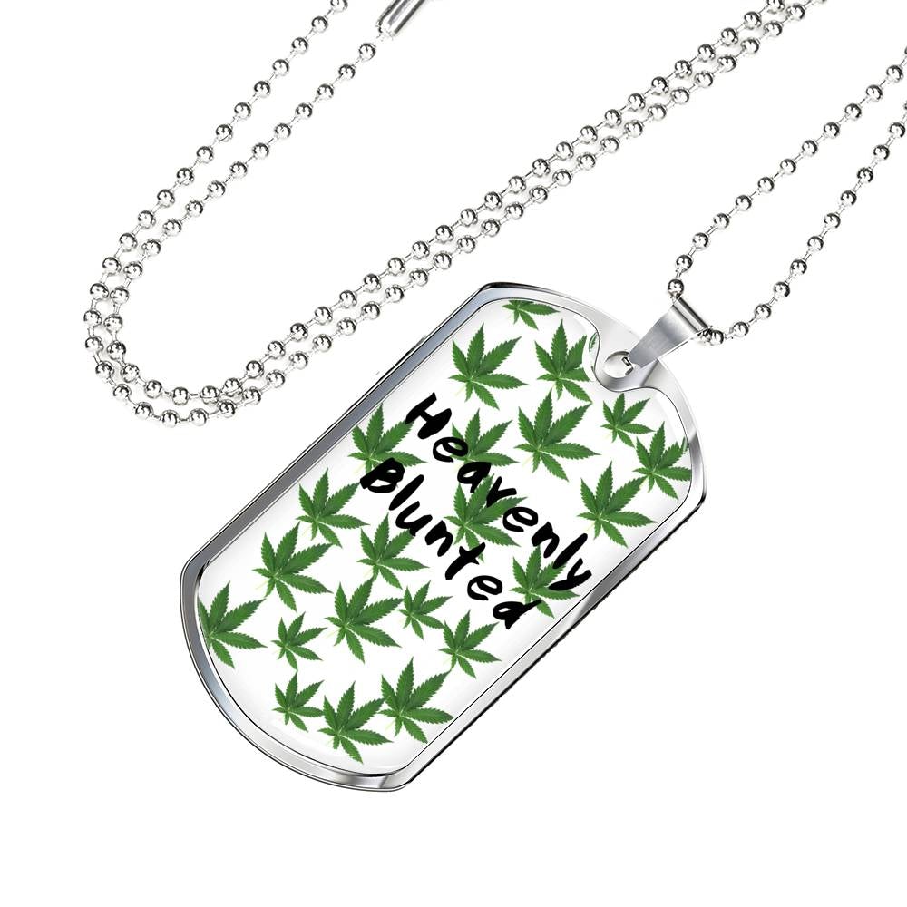 Heavenly Blunted Dog Tag Necklace - Gracious Concepts