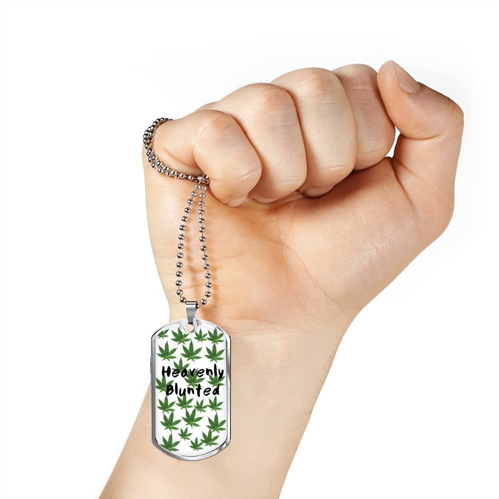 Heavenly Blunted Dog Tag Necklace - Gracious Concepts
