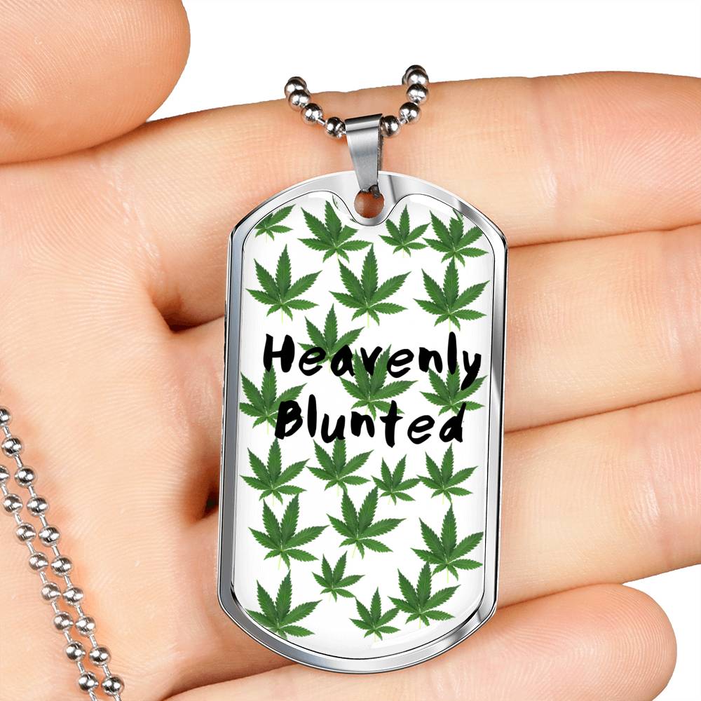 Heavenly Blunted Dog Tag Necklace - Gracious Concepts