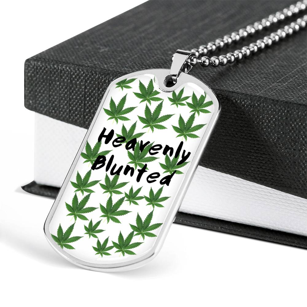 Heavenly Blunted Dog Tag Necklace - Gracious Concepts