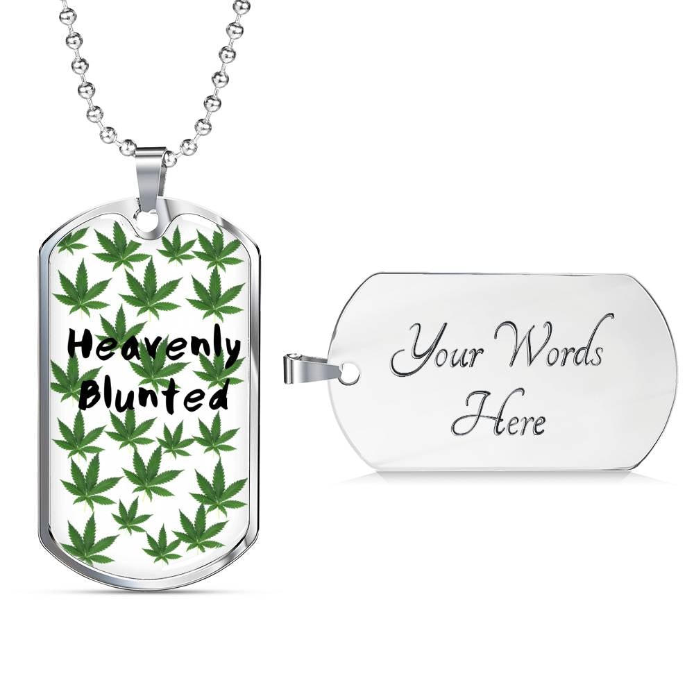 Heavenly Blunted Dog Tag Necklace - Gracious Concepts