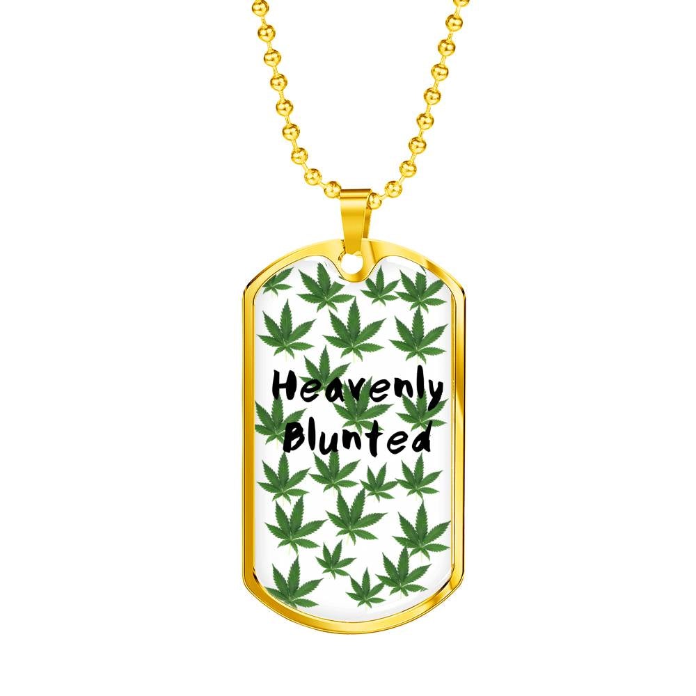 Heavenly Blunted Dog Tag Necklace - Gracious Concepts