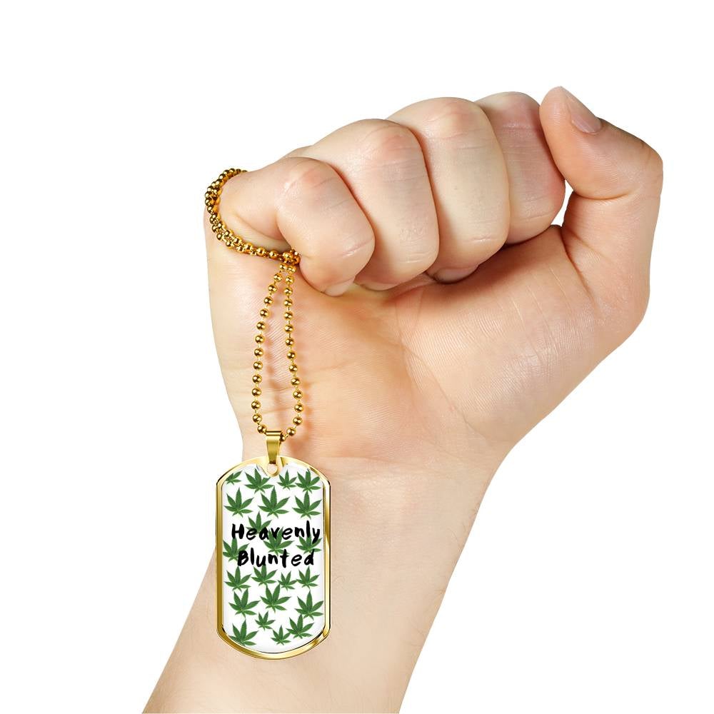 Heavenly Blunted Dog Tag Necklace - Gracious Concepts