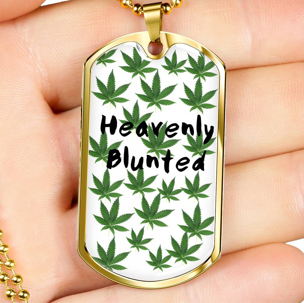 Heavenly Blunted Dog Tag Necklace - Gracious Concepts