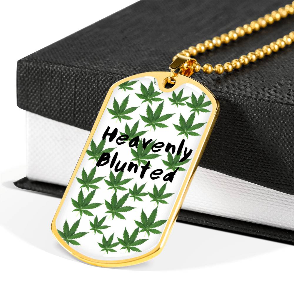 Heavenly Blunted Dog Tag Necklace - Gracious Concepts