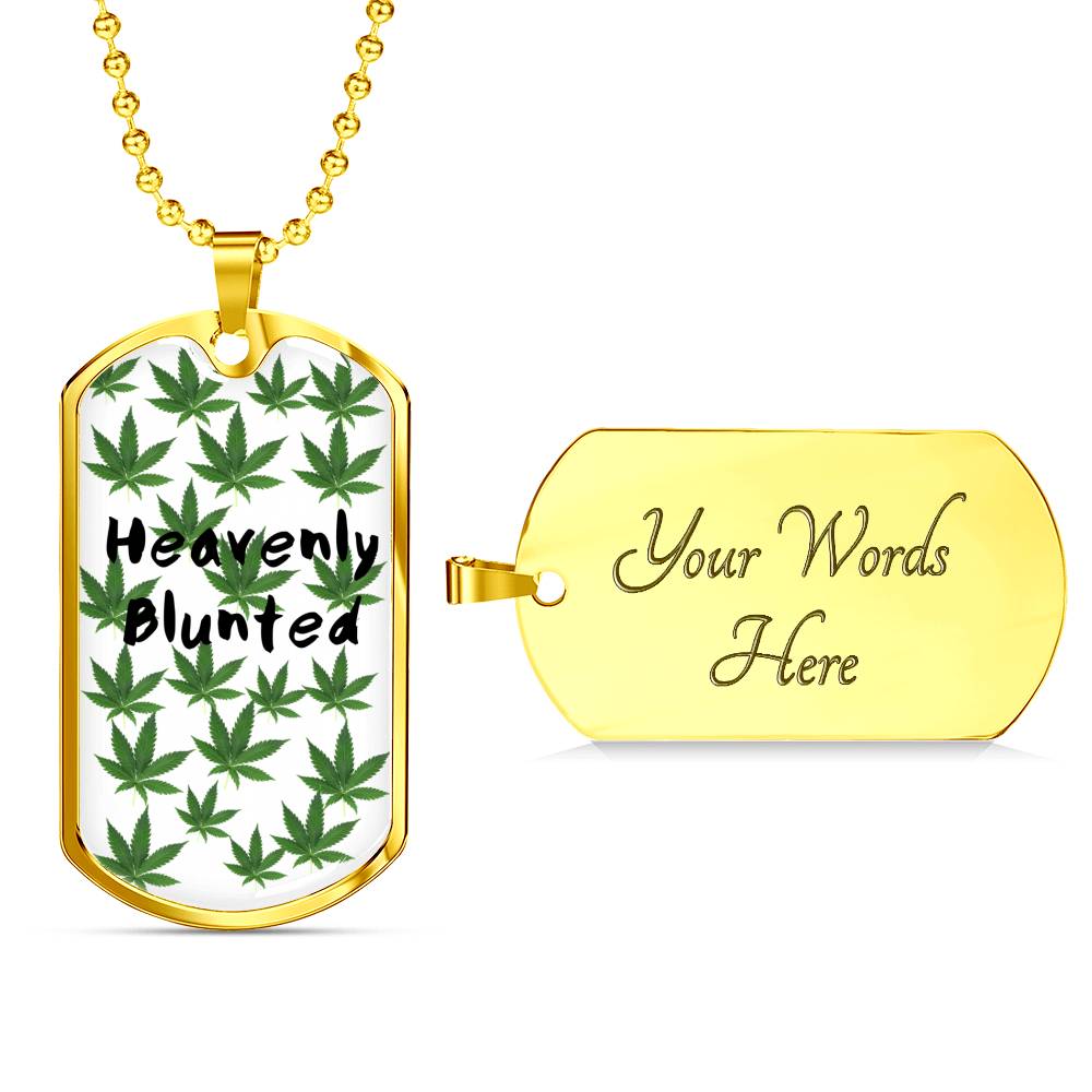 Heavenly Blunted Dog Tag Necklace - Gracious Concepts