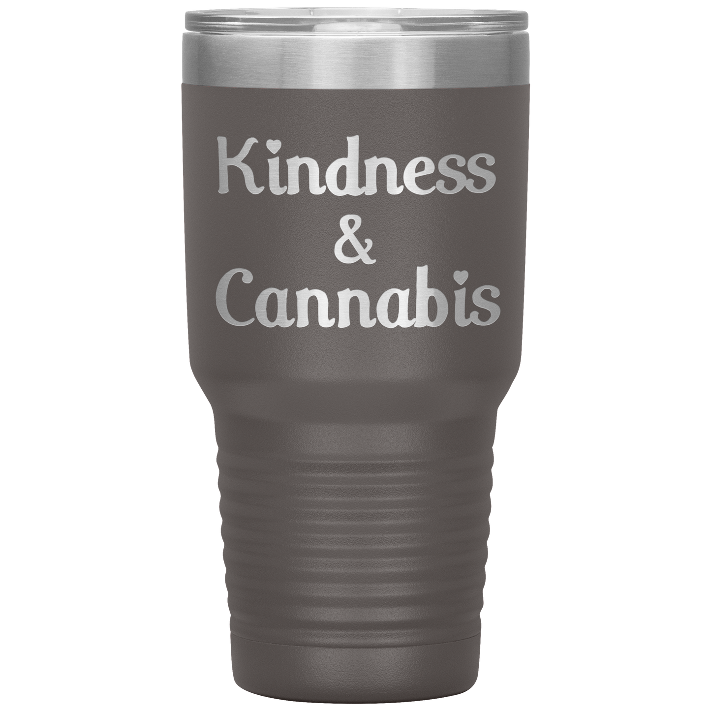 Kindness & Cannabis Travel Mug, Stoner Travel Mug, - Gracious Concepts
