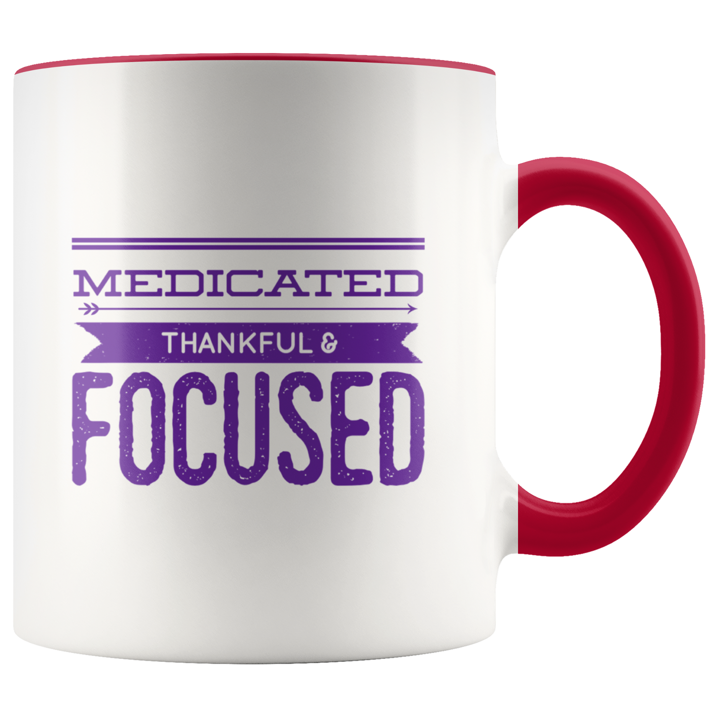 Cannaboss Babe Mug, Medicated, Thankful & Focus Motivational Coffee Mug