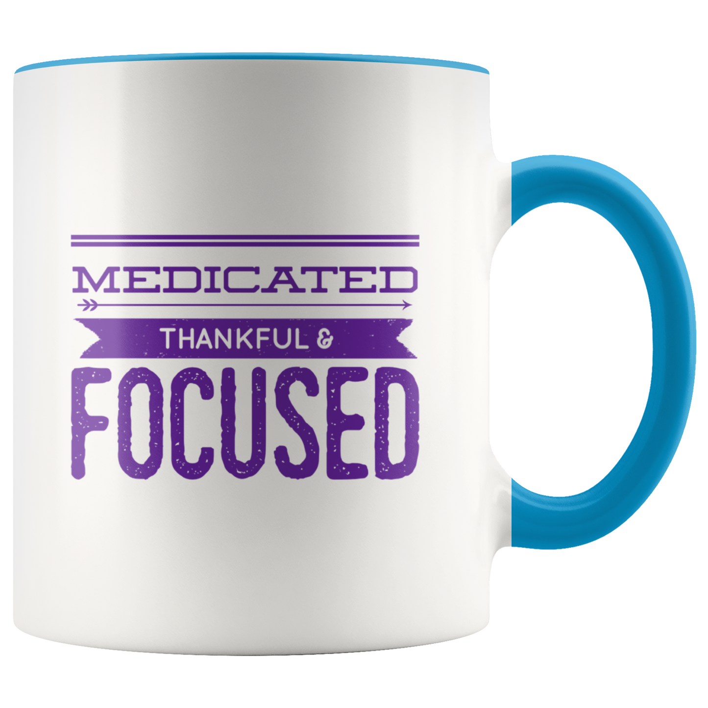 Cannaboss Babe Mug, Medicated, Thankful & Focus Motivational Coffee Mug