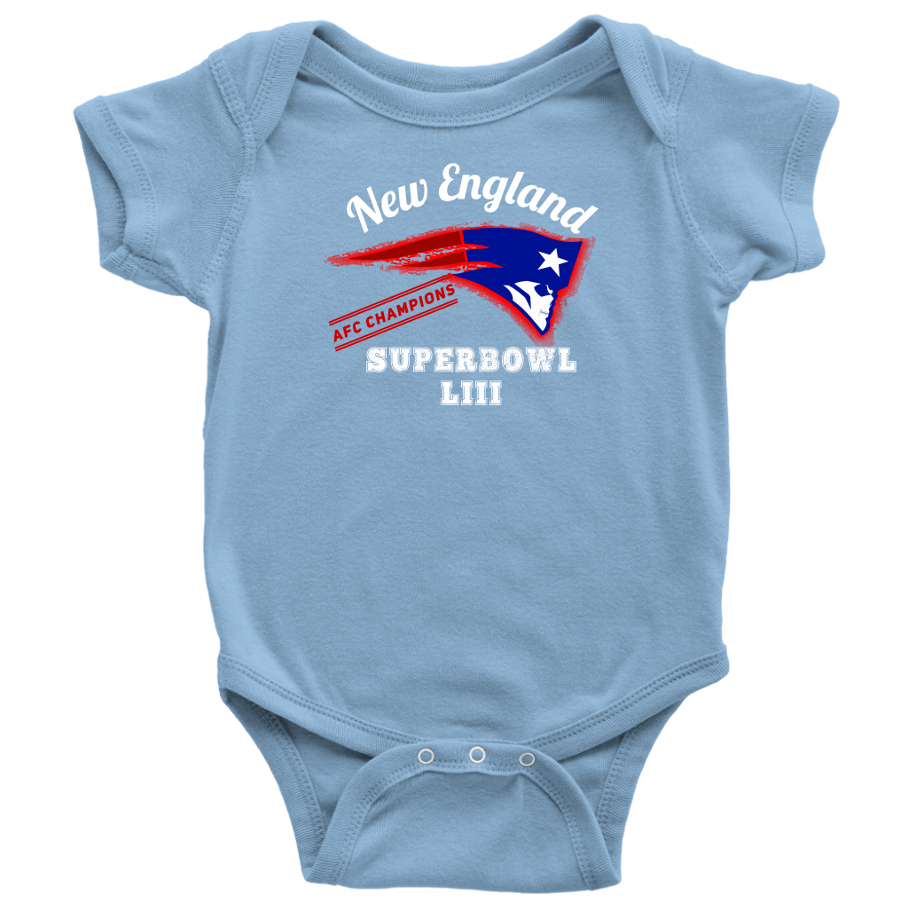 New England Skull Superbowl Onesie - Gracious Concepts