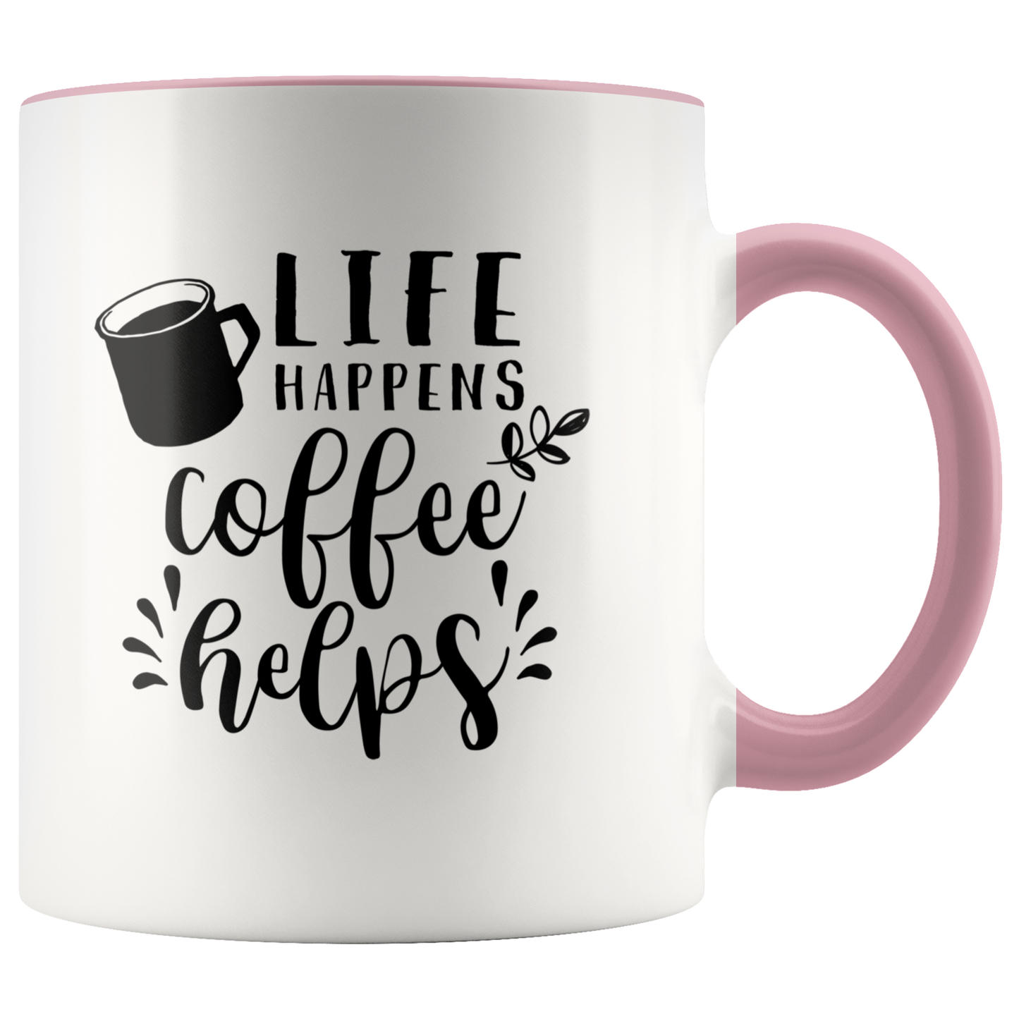 Life Happens Coffee Helps Mug - Gracious Concepts
