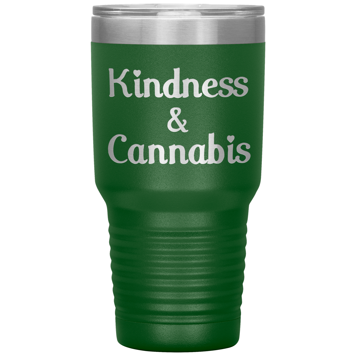 Kindness & Cannabis Travel Mug, Stoner Travel Mug, - Gracious Concepts