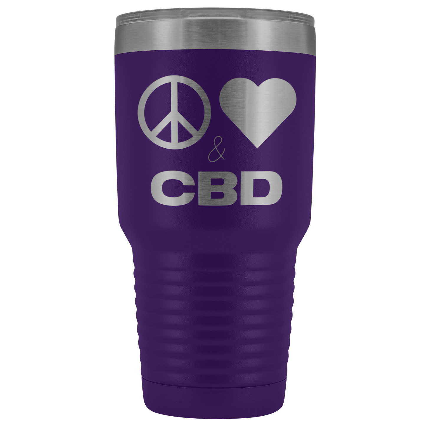 Peace, Love & CBD Travel Mug, CBD Mug - Gracious Concepts