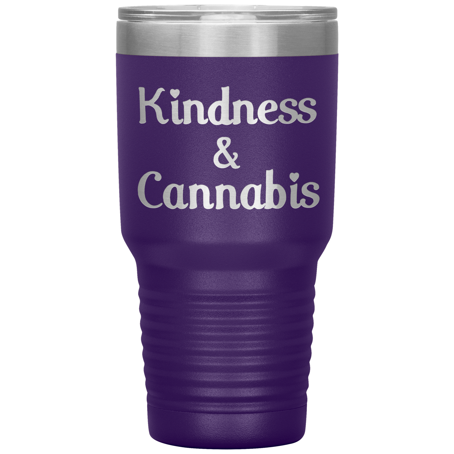 Kindness & Cannabis Travel Mug, Stoner Travel Mug, - Gracious Concepts