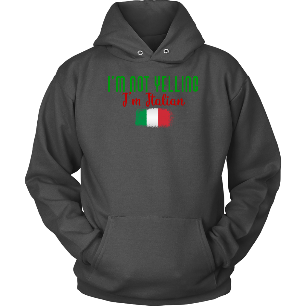 I’M Not Yelling I’m Italian Hoodie - Gracious Concepts