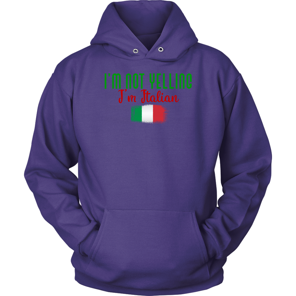 I’M Not Yelling I’m Italian Hoodie - Gracious Concepts