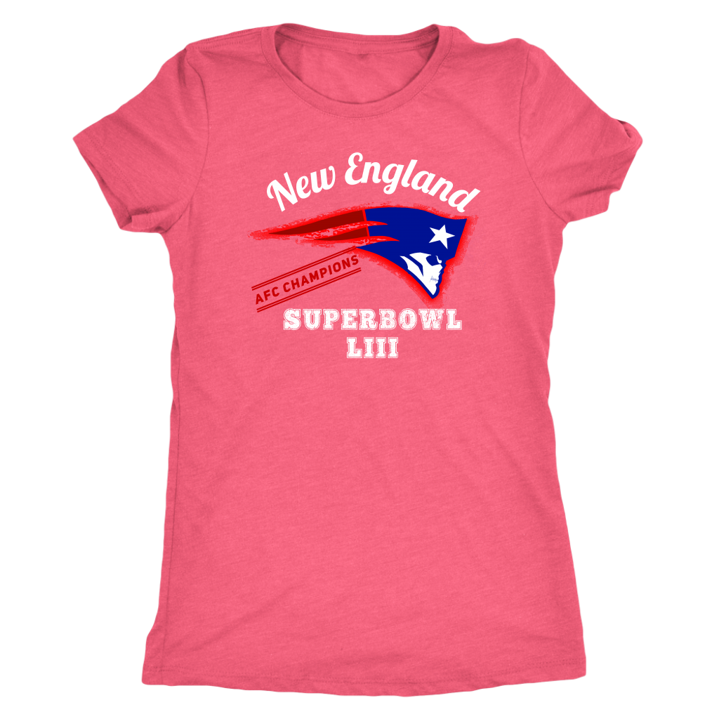 New England Skull Superbowl Women's T-shirt - Gracious Concepts