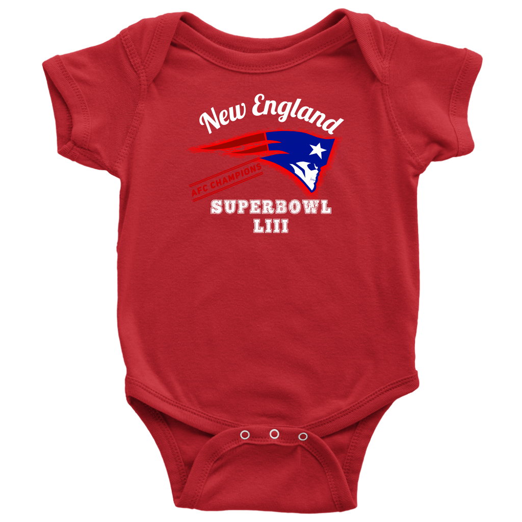 New England Skull Superbowl Onesie - Gracious Concepts