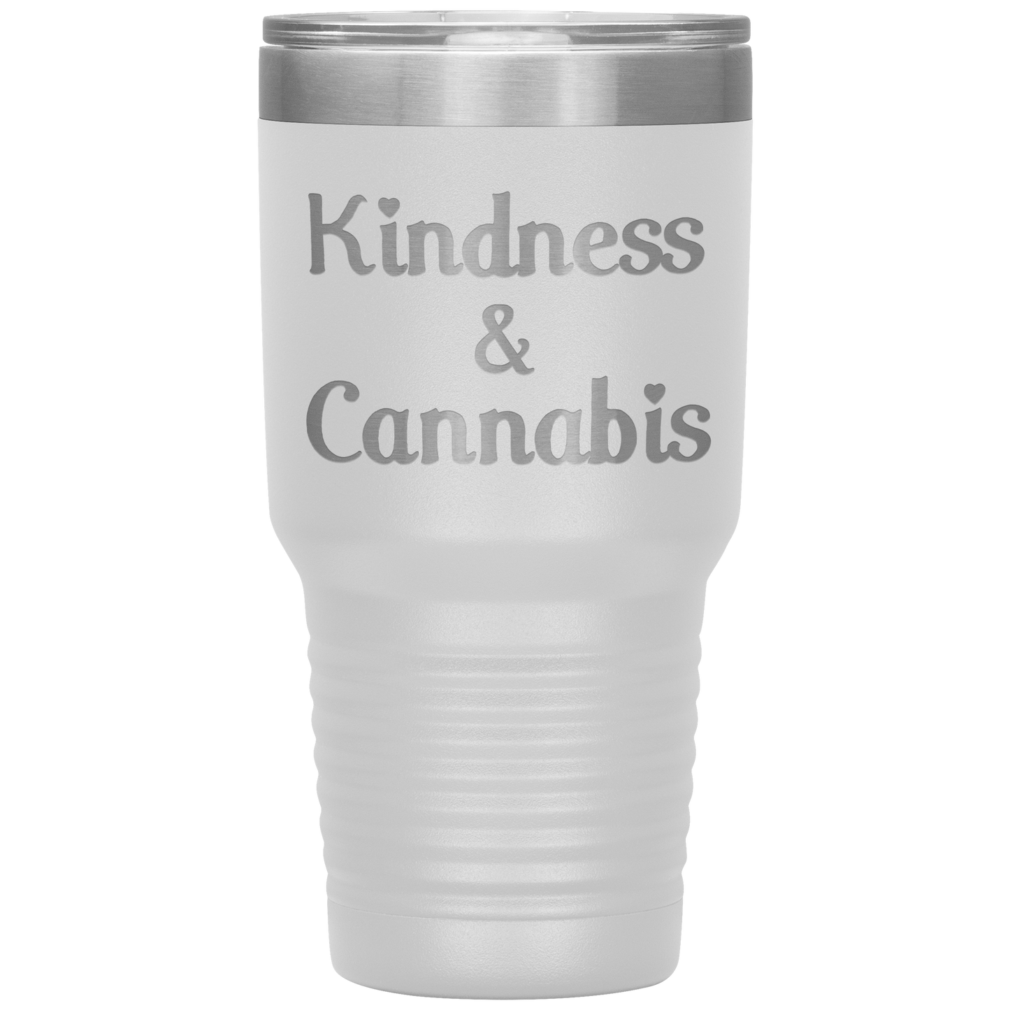Kindness & Cannabis Travel Mug, Stoner Travel Mug, - Gracious Concepts